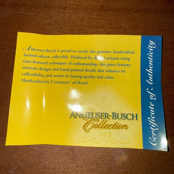 Budweiser Holiday Stein Collection Box - Red and Gold - Picture 7 of 13